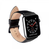 Buffalo Apple Watch 44/45/46mm/Apple Watch Ultra Ranneke Aitoa Nahkaa Musta