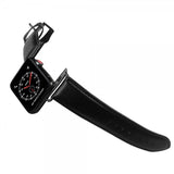 Buffalo Apple Watch 44/45/46mm/Apple Watch Ultra Ranneke Aitoa Nahkaa Musta