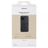 Buffalo iPhone 12/iPhone 12 Pro Suojakuori Korttipaikoilla Musta