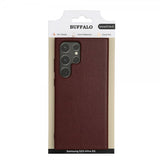 Buffalo Samsung Galaxy S23 Ultra Suojakuori PU Ruskea