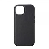 Buffalo iPhone 15 -kuori, aitoa nahkaa, MagSeries, musta