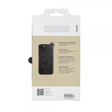 Buffalo iPhone 15 Plus -suojakuori, aitoa nahkaa, MagSeries, musta