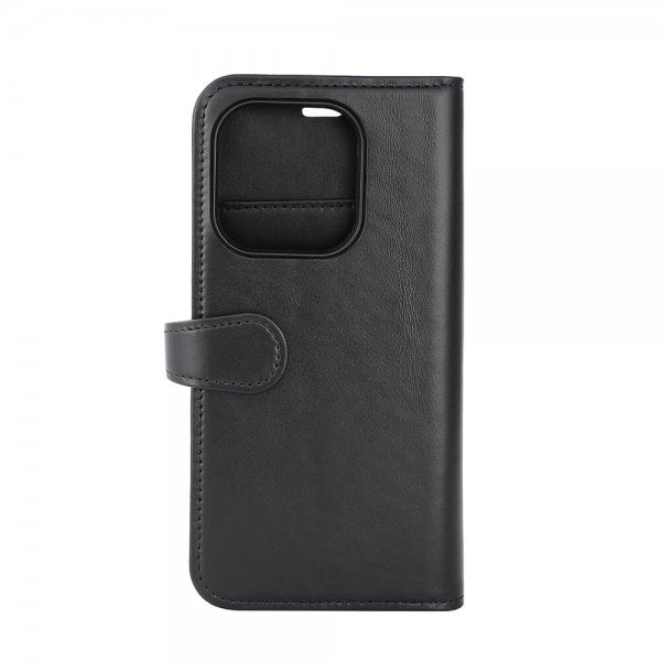 Buffalo iPhone 15 Pro -suojakuori, 3 korttipaikkaa, irrotettava MagSeries-kuori, musta