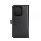 Buffalo iPhone 15 Pro -suojakuori, 3 korttipaikkaa, irrotettava MagSeries-kuori, musta