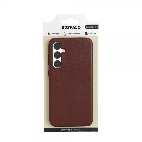 Buffalo Samsung Galaxy S23 FE Kuoret PU Ruskea