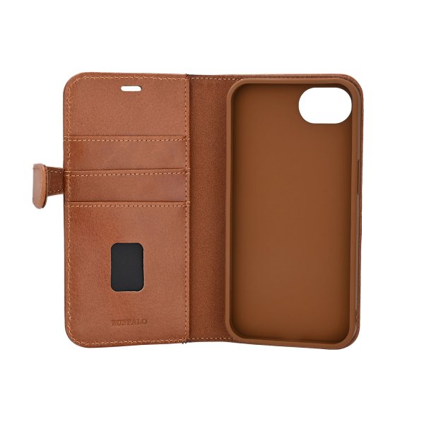 Buffalo iPhone 16/17 suojakuori 2-in-1, 3 korttipaikkaa, MagSeries, ruskea