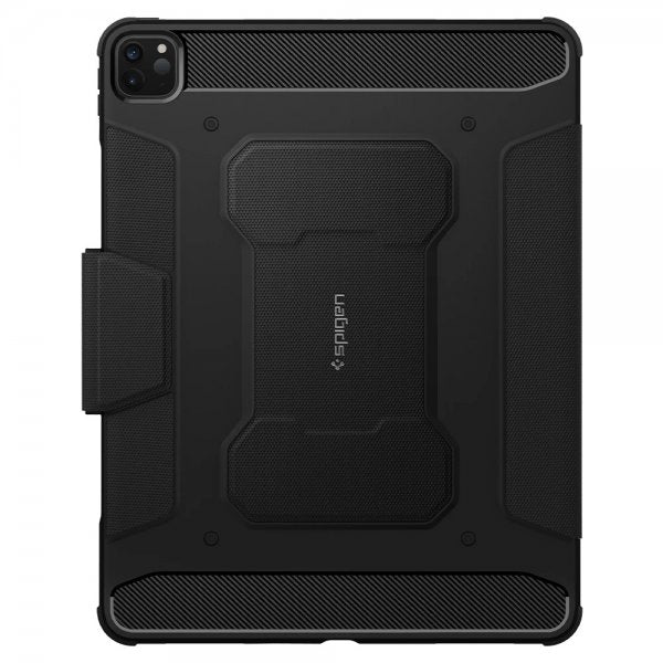Spigen iPad Pro 12.9 2021 Kotelo Rugged Armor Pro Musta