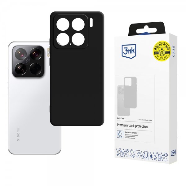 3mk Xiaomi 15 Kuori Matt Case Musta