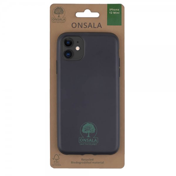 Onsala iPhone 12 Mini Kuori ECO Musta