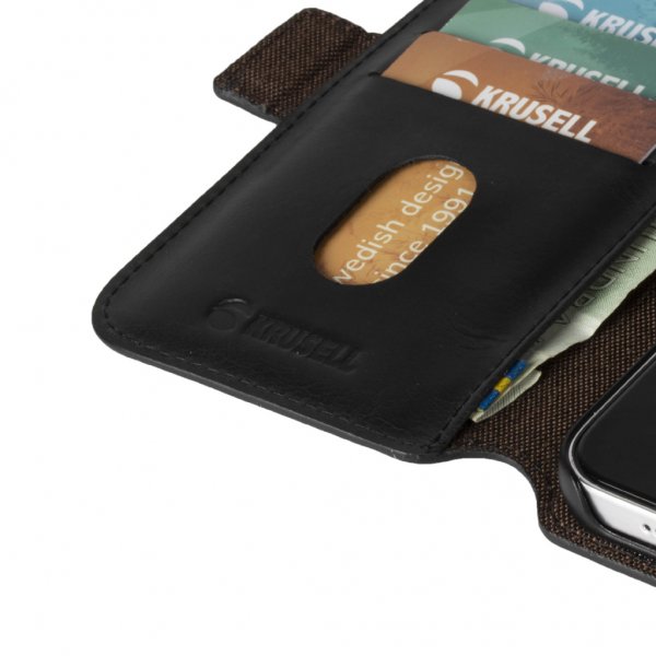 Krusell Samsung Galaxy S21 Plus Sunne PhoneWallet Vintage Black
