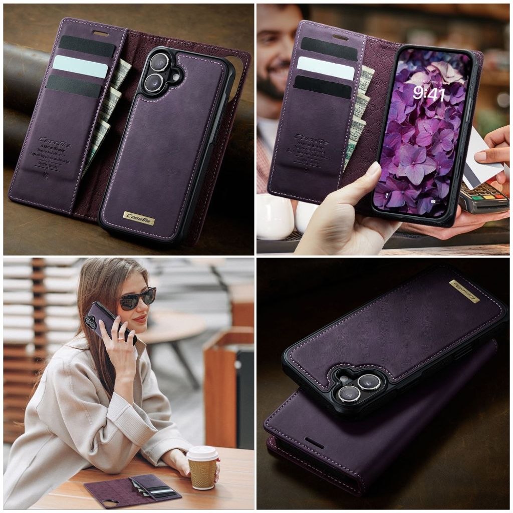 CaseMe iPhone 17 Kotelo C49 Series Violetti