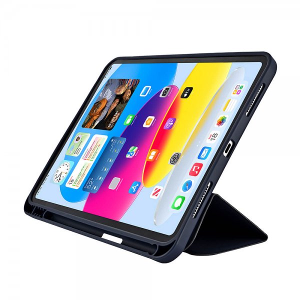 Gear iPad 10.9 (gen 10)/iPad 11 (A16) kotelo kynäpidikkeellä Sininen