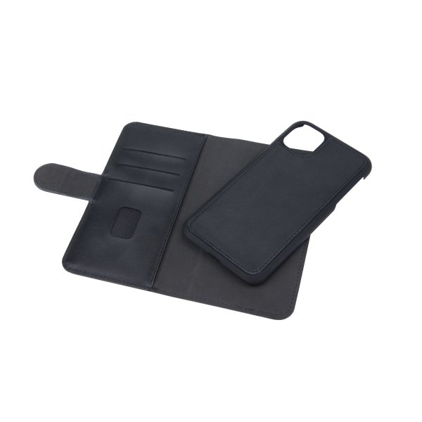 Gear iPhone 11 -suojakotelo, irrotettava takakuori, 3 korttipaikkaa, musta