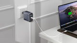SiGN 140W Pikalataaja näytöllä 3xUSB-C/1xUSB-A Harmaa