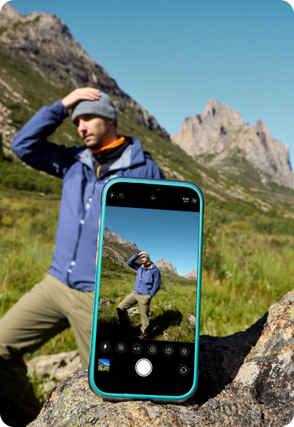 Torras iPhone 17 Pro Max Kuori Ostand Q3 Air Glacier Sprint