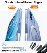 Torras iPhone 17 Kuori Ostand Q3 Spin Kirkas