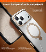 Torras iPhone 17 Pro Kuori Ostand Q3 Vegskin Pearl Gray