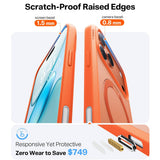 Torras iPhone 17 Pro Max Kuori Ostand Q3 Spin Energy Oranssi