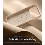 Torras iPhone 17 Pro Max Kuori Ostand Q3 Silicone Desert Gold