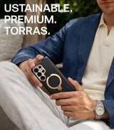 Torras Samsung Galaxy S26 Ultra Kuori Ostand Q3 Vegskin Obsidian Black
