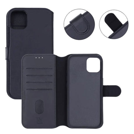 Rvelon iPhone 11 -kotelo, taitettava korttitasku, sininen