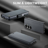 CaseMe Samsung Galaxy Z Fold 7 Kotelo 023 Series Musta