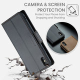 CaseMe iPhone Xs Max Kotelo 023 Series Musta