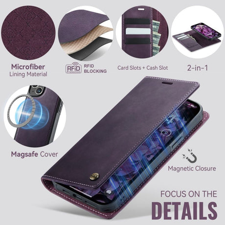 CaseMe iPhone 13 Kotelo C49 Series Violetti