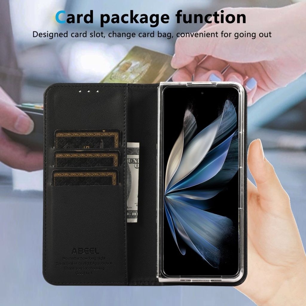 ABEEL Google Pixel 11 Pro Fold Kotelo RFID-suoja Musta