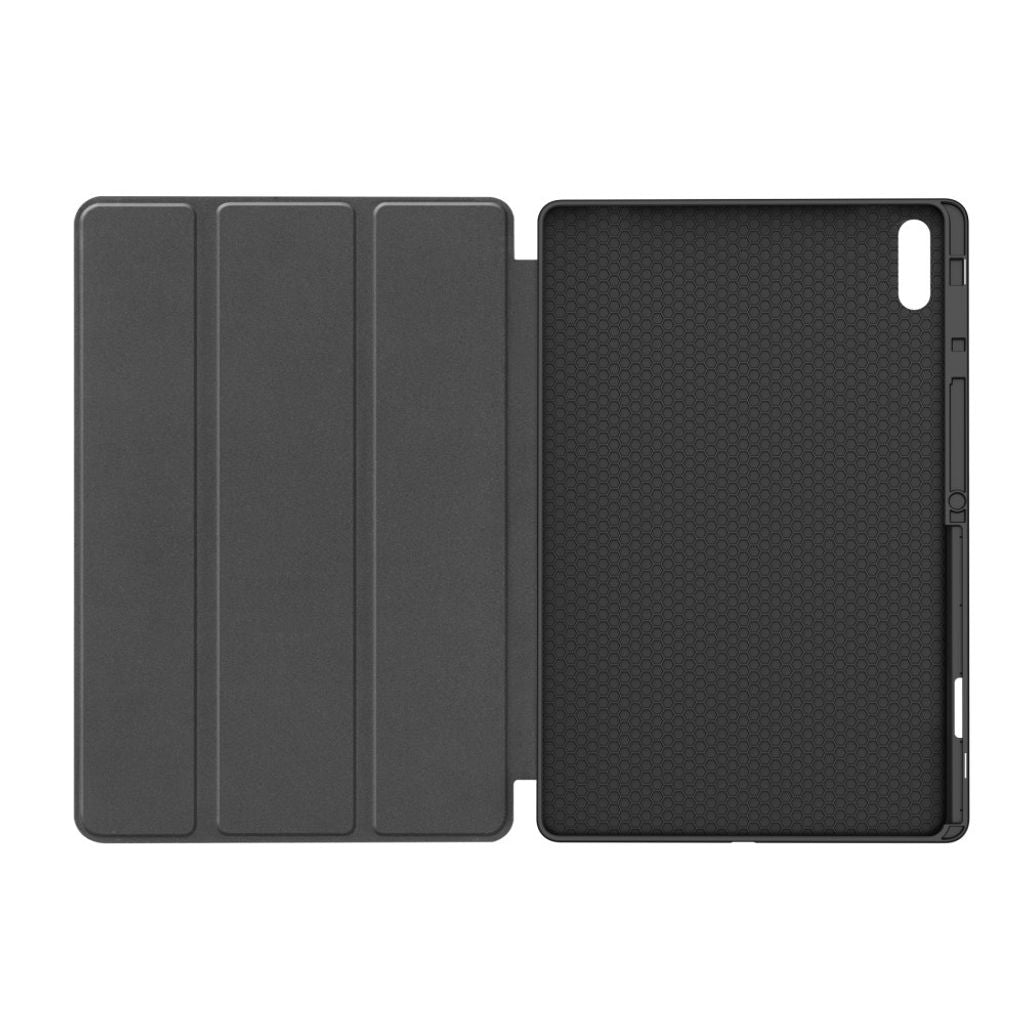 Samsung Galaxy Tab S11 Ultra/S12 Ultra Kotelo Tri-Fold Kynäloukero Harmaa
