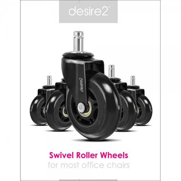 desire2 Kumipyörät 22 mm yleistuoleihin, 5 kpl