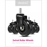 desire2 Kumipyörät 22 mm yleistuoleihin, 5 kpl