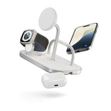 Zens langaton laturi 4-in-1 Qi2 MagSafe valkoinen