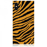 iDecoz iPhone X/Xs -suojakuori, neliömalli, Tiger