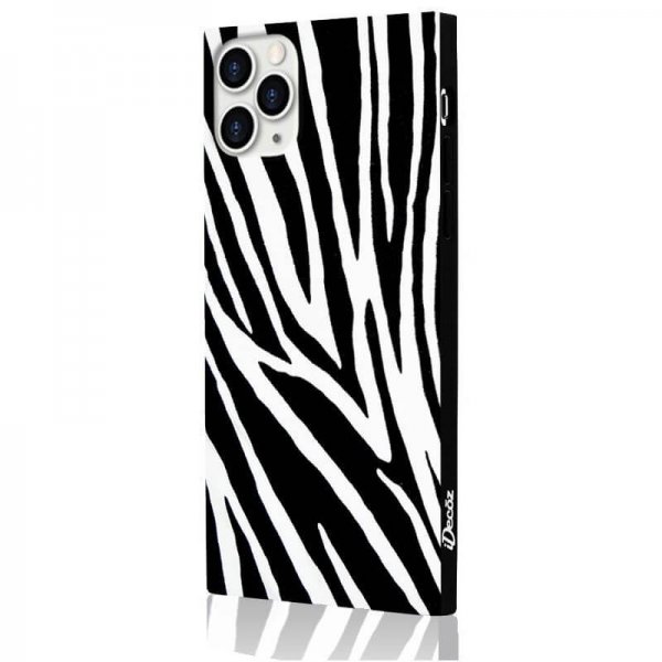 iDecoz iPhone 11 Pro Max -suojakuori Square Case Zebra