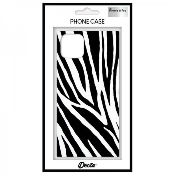 iDecoz iPhone 11 Pro -kuori Square Case Zebra