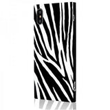 iDecoz iPhone X/Xs -kuori Square Case Zebra