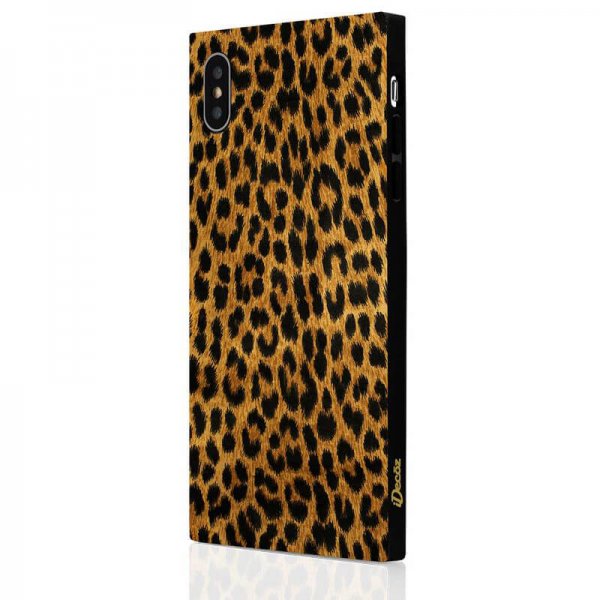 iDecoz iPhone Xs Max Suojakuori Square Case Leopard