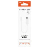 Vivanco-sovitin USB Type-C–3,5 mm, valkoinen