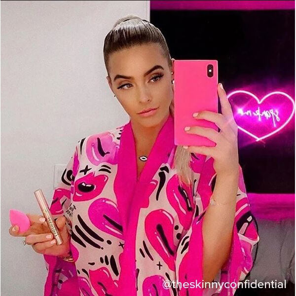 iDecoz iPhone Xs Max Suojakuori Square Case Neon Pinkki