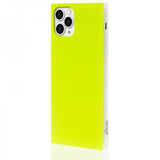 iDecoz iPhone 11 Pro Max Square Case neonkeltainen