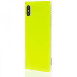 iDecoz iPhone X/Xs Suojakuori Square Case Neon Keltainen
