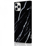 iDecoz iPhone 11 Pro Max -kuori Square Case Marble, musta