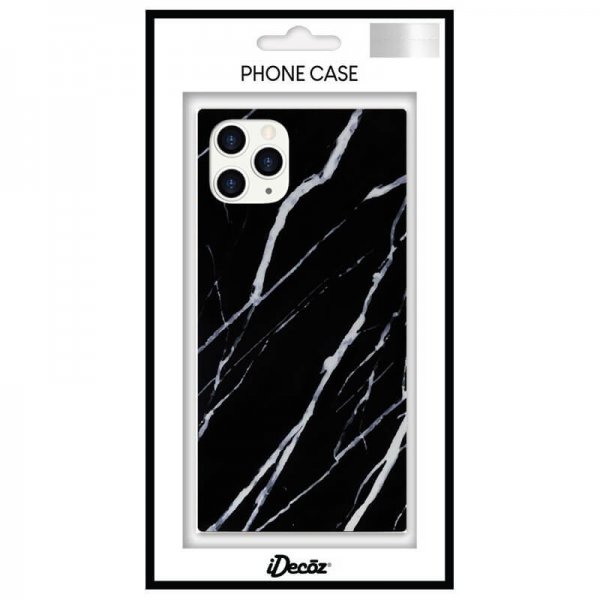 iDecoz iPhone 11 Pro Kuori Square Case Marble Svart