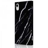 iDecoz iPhone Xr -kuori Square Case Marble Svart