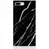 iDecoz iPhone 7 Plus/iPhone 8 Plus kuori Square Case Marble Black