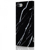 iDecoz iPhone 7/8/SE Suojakuori Square Case Marble, musta