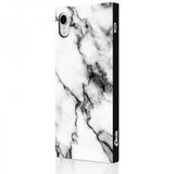 iDecoz iPhone Xr -kuori Square Case Marble, valkoinen