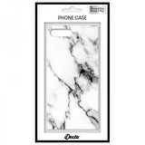 iDecoz iPhone 7 Plus/iPhone 8 Plus Neliönmuotoinen Marmorikuori Valkoinen