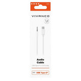 Vivanco Audiokaapeli USB-C–3.5mm 1m Valkoinen